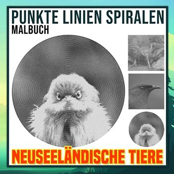 Neuseeländische Tiere Punkte Linien Spiralen Malbuch: Sammlung Unique Native Spiral Book Drawing Pages | Für Erwachsene, Jugendliche oder Verliebte | ... | White Elephant Geschenke | Zum Stressabbau