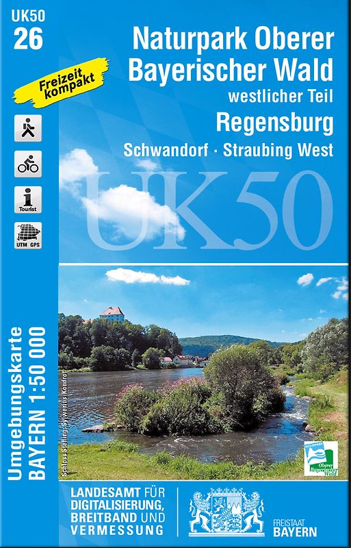 UK50-26 Naturpark Oberer Bayerischer Wald - westlicher Teil