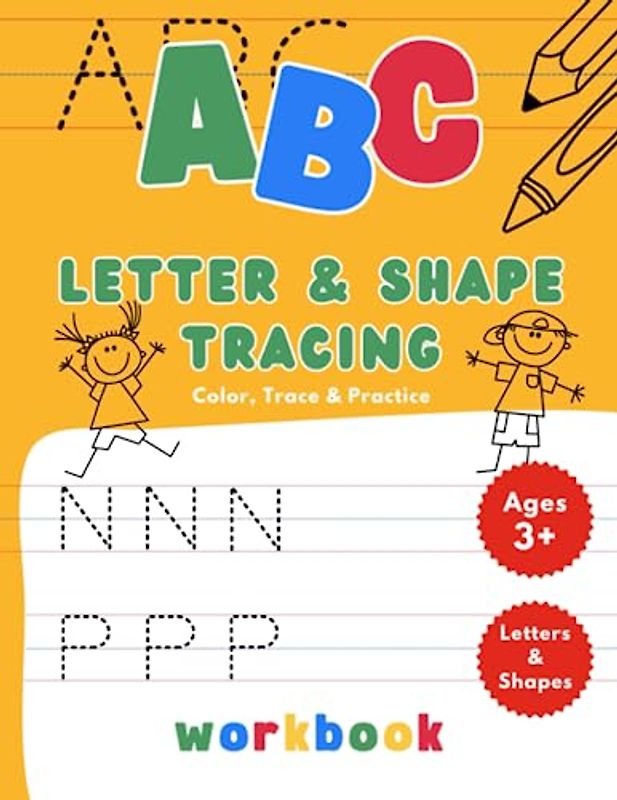 ABC Letter Tracing Workbook for ages 3+:: Learning to write Alphabet, Shapes Tracing Handwriting Activity Book for Kindergarten and Preschool.