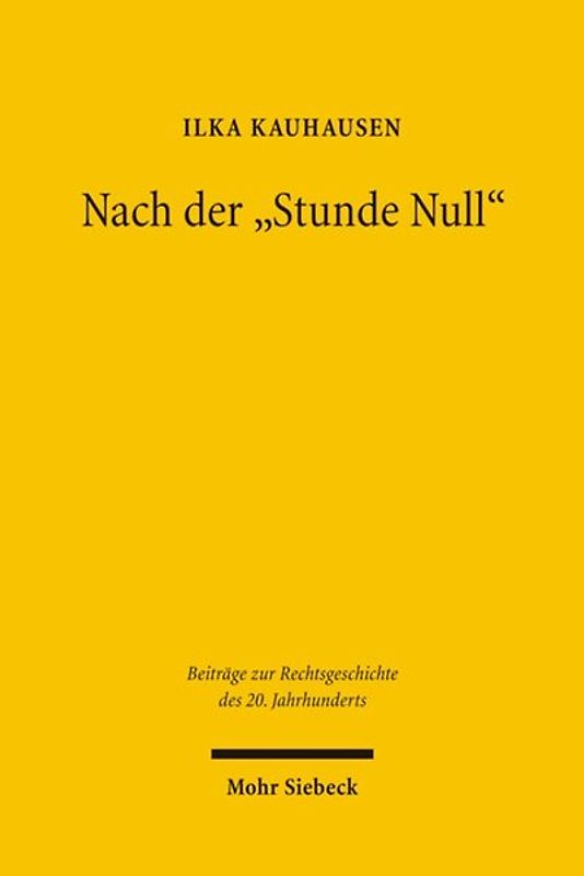 Nach der 'Stunde Null'