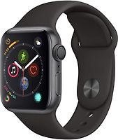 Apple Watch Series 4 40mm caja de aluminio en gris espacial y correa deportiva negra [Wifi]