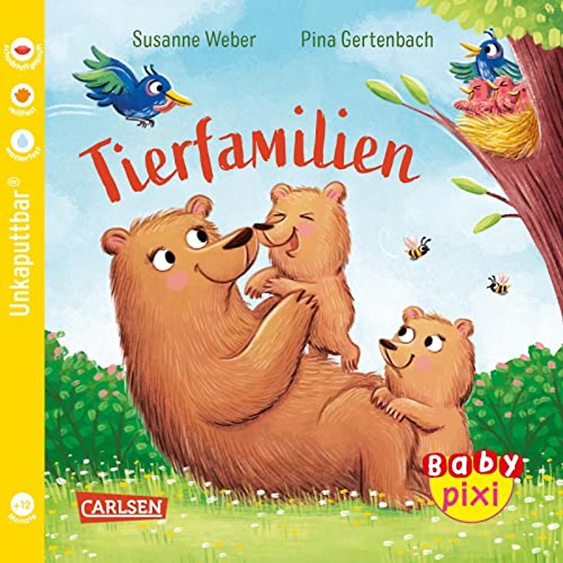 Baby Pixi (unkaputtbar) 128: VE 5 Tierfamilien (5 Exemplare): Ein Baby-Buch ab 12 Monaten (128)