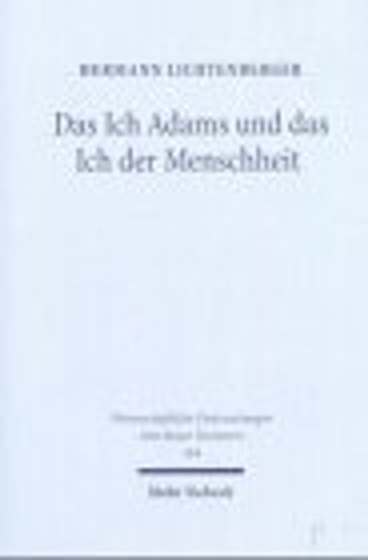 Das Ich Adams und das Ich der Menschheit