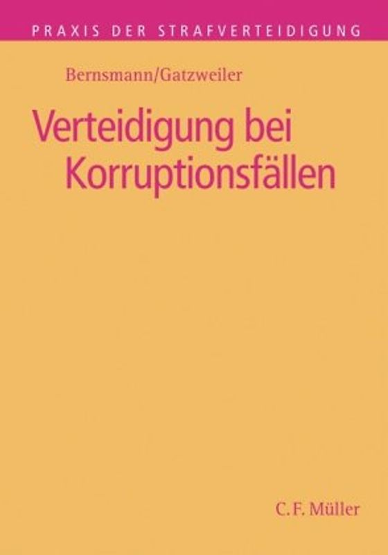 Verteidigung bei Korruptionsfällen