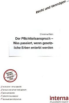 Der Pflichtteilsanspruch