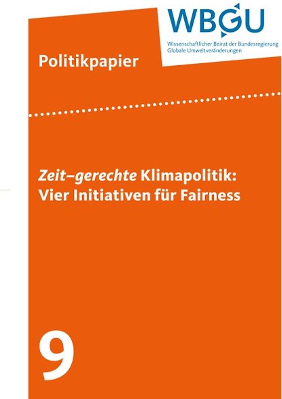 Zeit–gerechte Klimapolitik: Vier Initiativen für Fairness