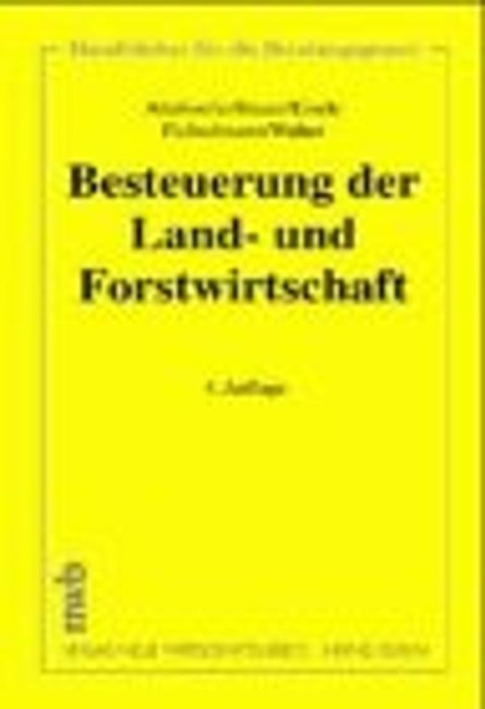 Besteuerung der Land- und Forstwirtschaft
