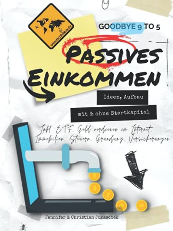 Goodbye 9 to 5: Passives Einkommen: Ideen, Aufbau mit & ohne Startkapital - Inkl. ETF, Geld verdienen im Internet, Immobilien, Steuern, Gründung, Versicherungen