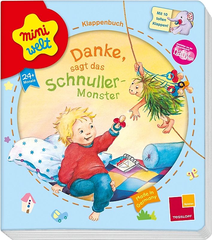 Miniwelt: Klappenbuch. Danke, sagt das Schnuller-Monster