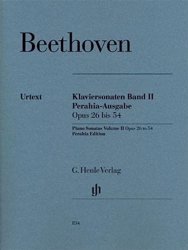 Beethoven, Ludwig van - Klaviersonaten, Band II, op. 26-54, Perahia-Ausgabe