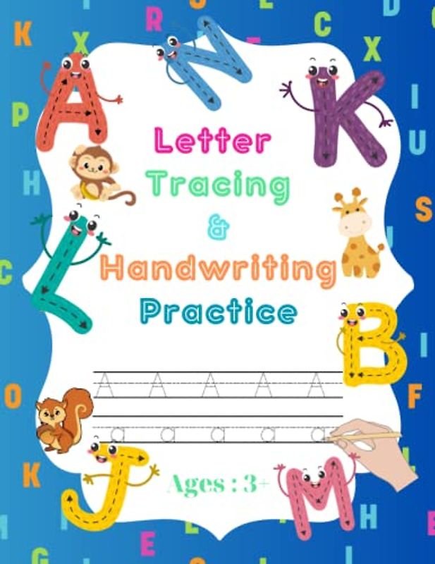 Letter tracing and handwriting book for kids: Preschool writing Workbook with Sight words for Pre K, Kindergarten and Kids Ages 3+... ( Letter tracing, handwriting and coloring pages 108)