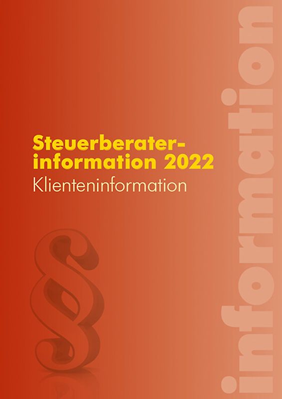 Steuerberaterinformation 2022