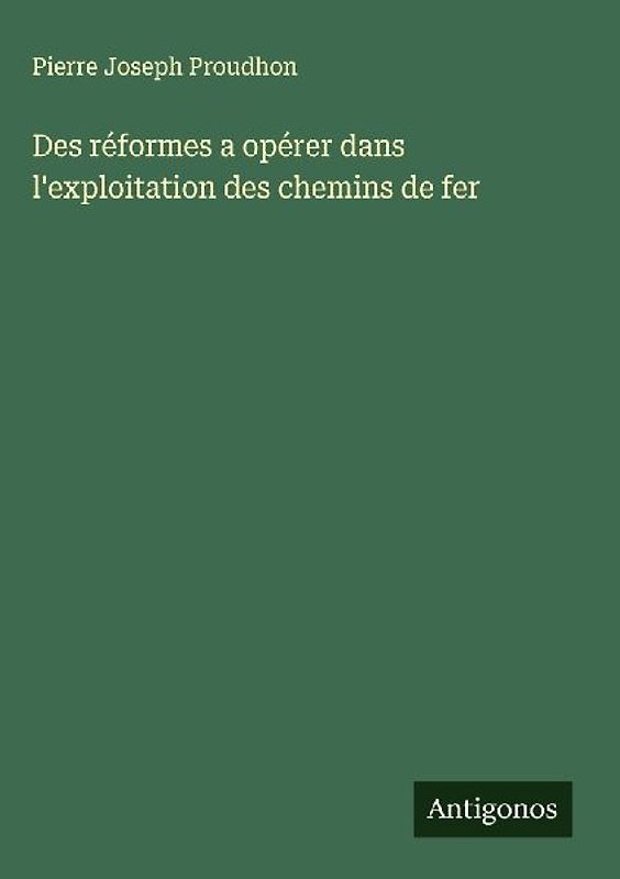 Des réformes a opérer dans l'exploitation des chemins de fer