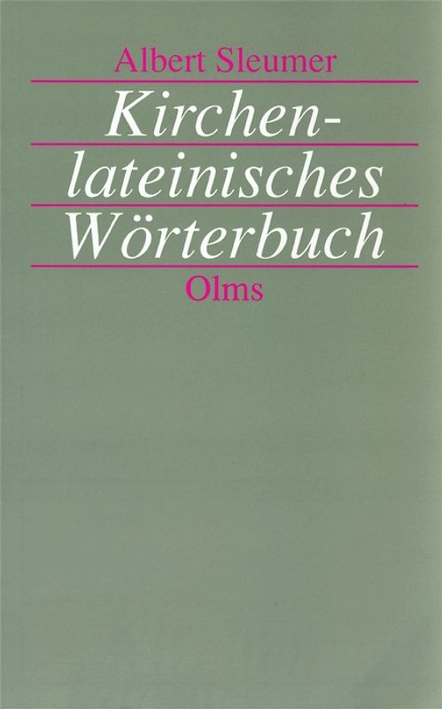 Kirchenlateinisches Wörterbuch