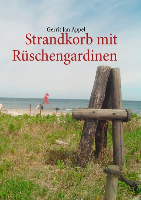Strandkorb mit Rüschengardinen