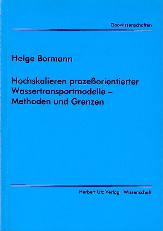 Hochskalieren prozessorientierter Wassertransportmodelle - Methoden und Grenzen