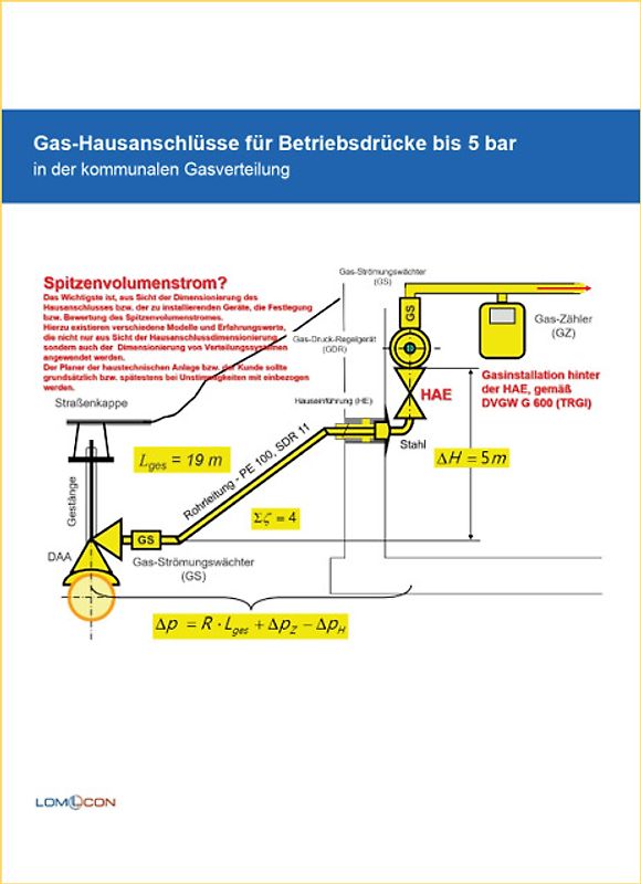 Gas-Hausanschlüsse für Betriebsdrücke bis 5 bar