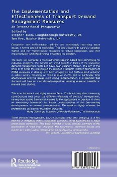 The Implementation and Effectiveness of Transport Demand Management Measures