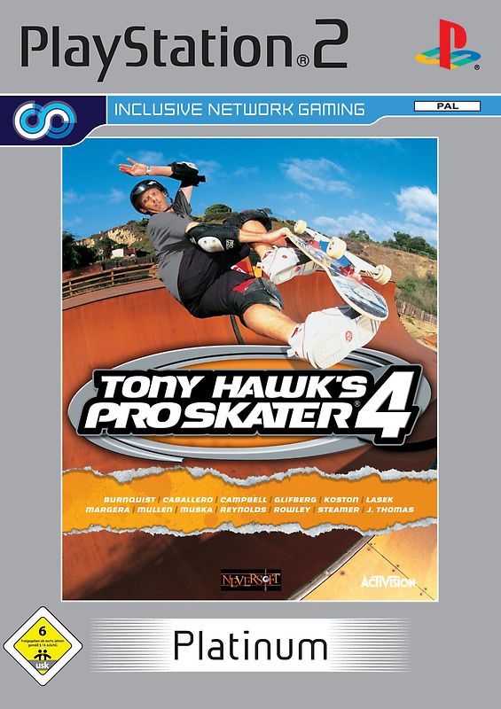 Tony Hawk's Pro Skater 4 - Platinum PlayStation 2