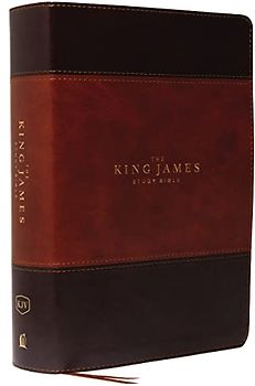 The King James Study Bible, Imitation Leather, Brown, Full-Color Edition