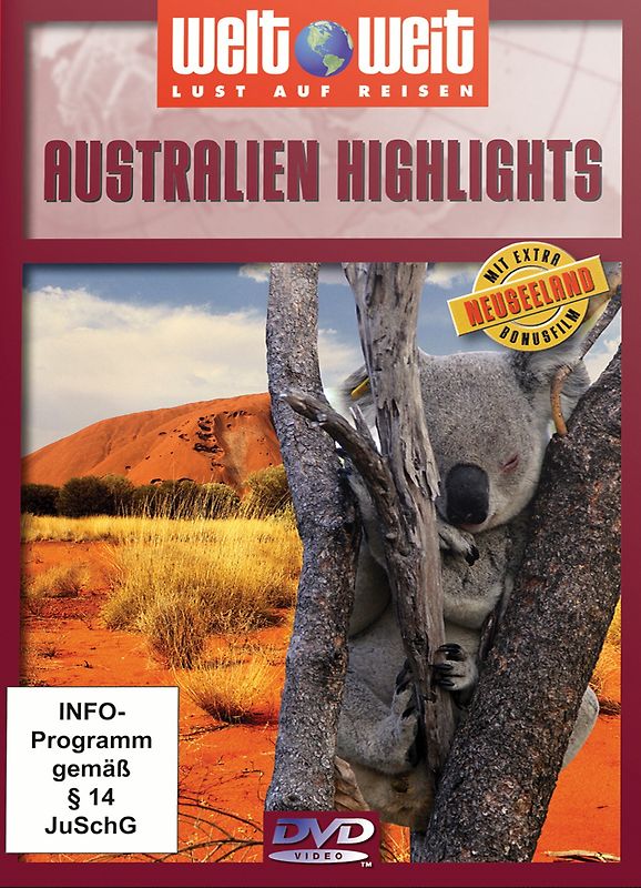 Australien Highlights - welt weit (Bonus: Neuseeland) DVD