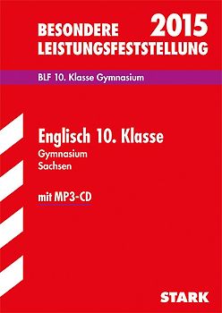 Besondere Leistungsfeststellung Gymnasium Englisch 10. Klasse Sachsen mit MP3-CD