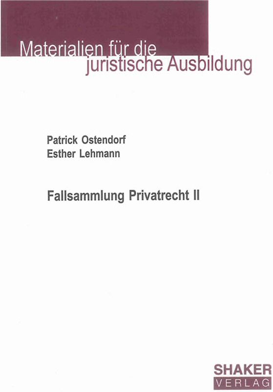 Fallsammlung Privatrecht II