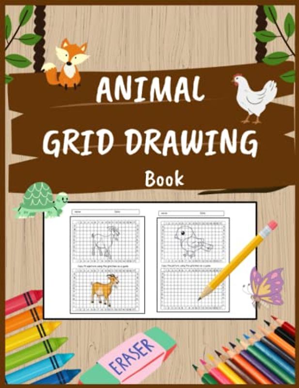Animal Gide Drawing Book: Practice Art Skills Learn How to Draw Improve Your Creative Thinking and Problem Solving Skills through Right Brain