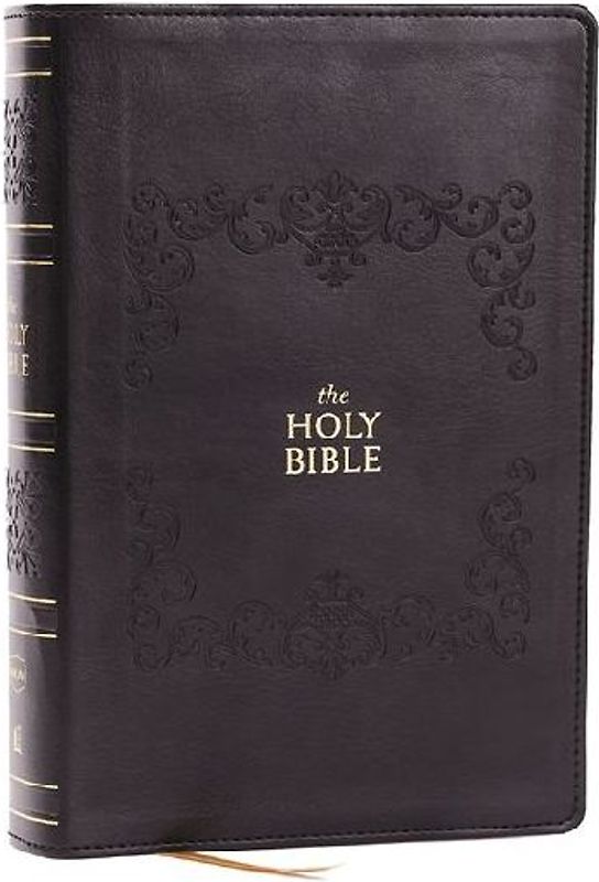 NKJV Bible: Personal Size Giant Print, Black Leathersoft, Holy Bible, Red Letter, Comfort Print: New King James Version