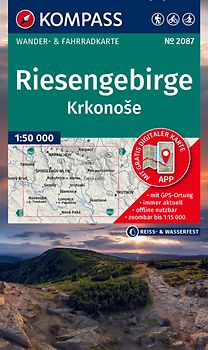 KOMPASS Wanderkarte 2087 Riesengebirge, Krkonose 1:50.000