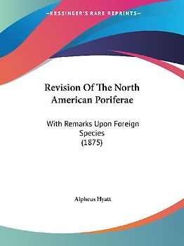 Revision Of The North American Poriferae