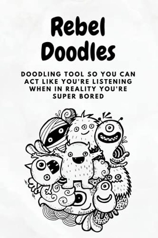 Doodling book: Cute, Fun and Stylish Monster Doodling book and Sketchbook, 120 Pages 6" x 9" Blank Paper for drawing, doodling, sketching, ideas, ... sketchbook for teens, students and adults)
