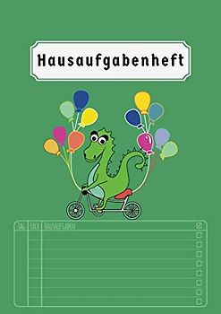 Hausaufgabenheft: Grundschule 2020 2021 | Din A4 | 50 Blatt | Aufgabenheft Grundschule | Für Kinder | Grün