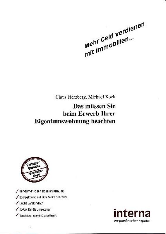 Das müssen Sie beim Erwerb Ihrer Eigentumswohnung beachten