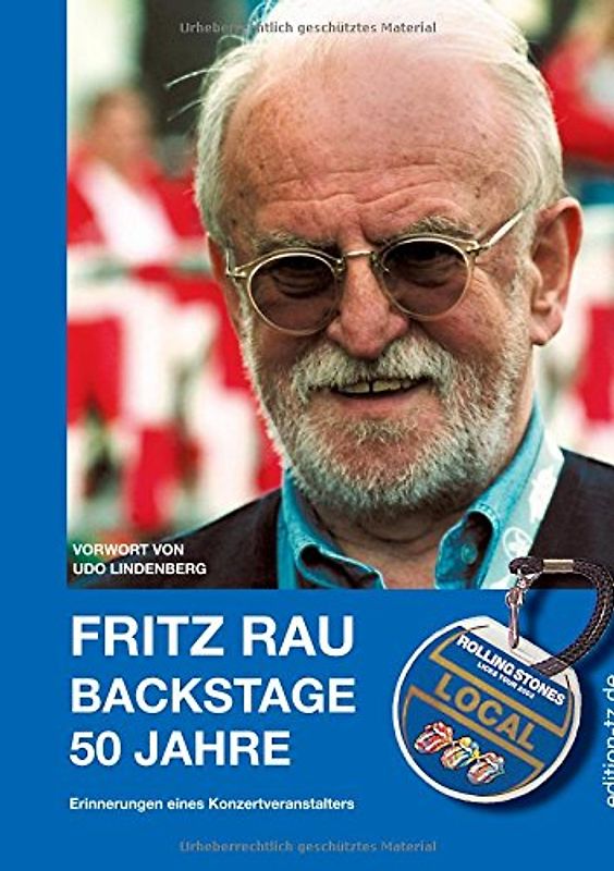 FRITZ RAU - BACKSTAGE 50 JAHRE: Erinnerungen eines Konzertveranstalters