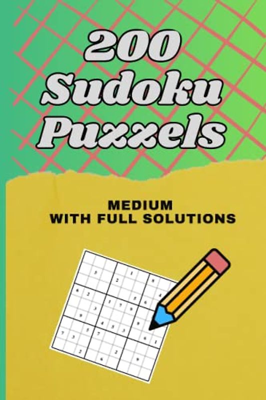 Sudoku Mastermind Medium-Level Puzzles for Adult Solvers | With 200 Medium difficulty level with full Solutions |