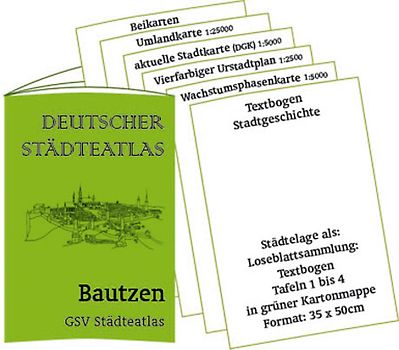 Stadtmappe Bautzen - Deutscher Städteatlas