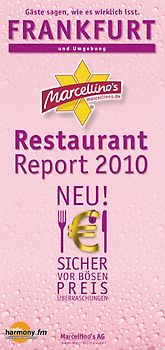 Marcellino's Restaurant Report Frankfurt 2010 - Edition Pink-Champagne