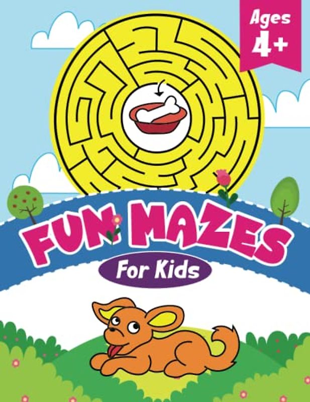 Fun Mazes For Kids Ages 4+: A Book of Mind-Bending Challenges for Kids, Kindergarten and Preschool | 100 Unique Mazes (Kids Coloring Activity Books)