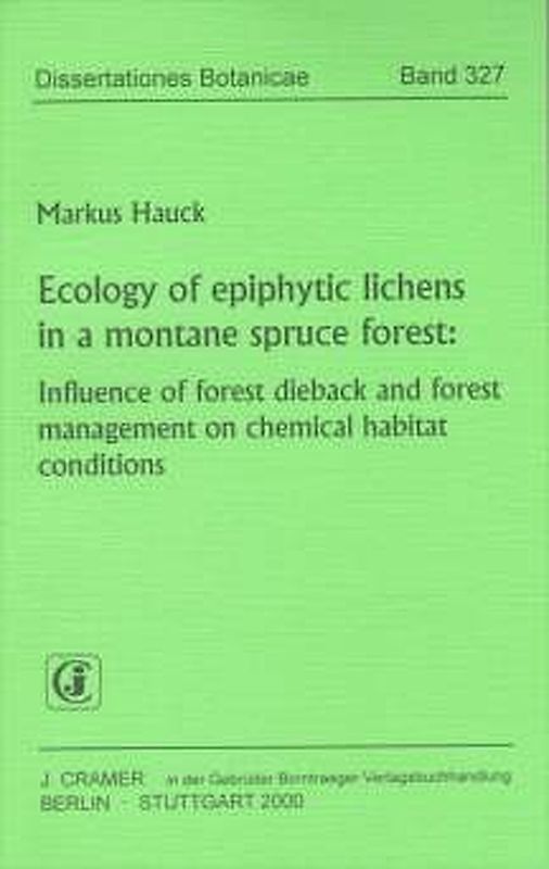 Ecology of epiphytic lichens in a montane spruce forest: