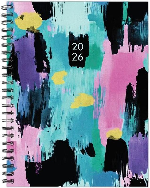 Abstract Art 2026 6.5 X 8.5 Weekly Monthly Softcover Planner