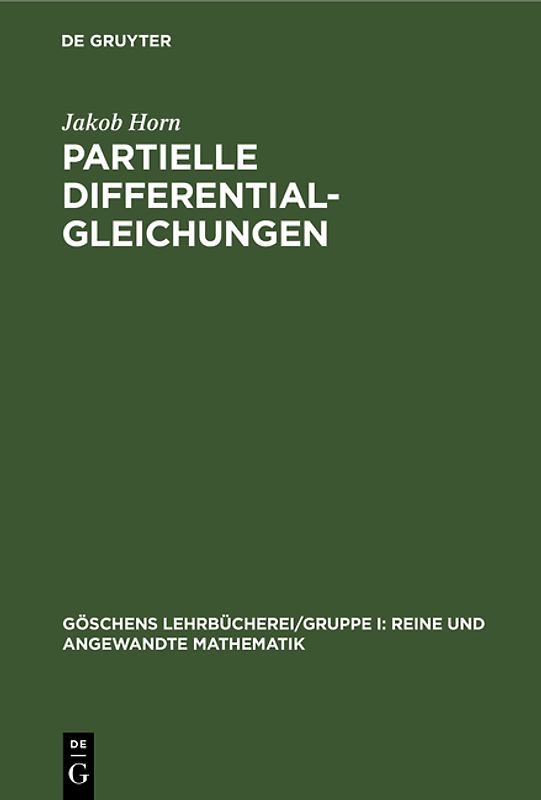 Partielle Differentialgleichungen