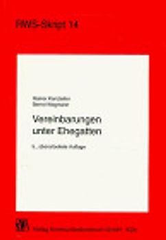 Vereinbarungen unter Ehegatten