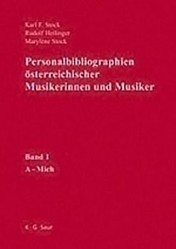 Personalbibliographien österreichischer Musikerinnen und Musiker