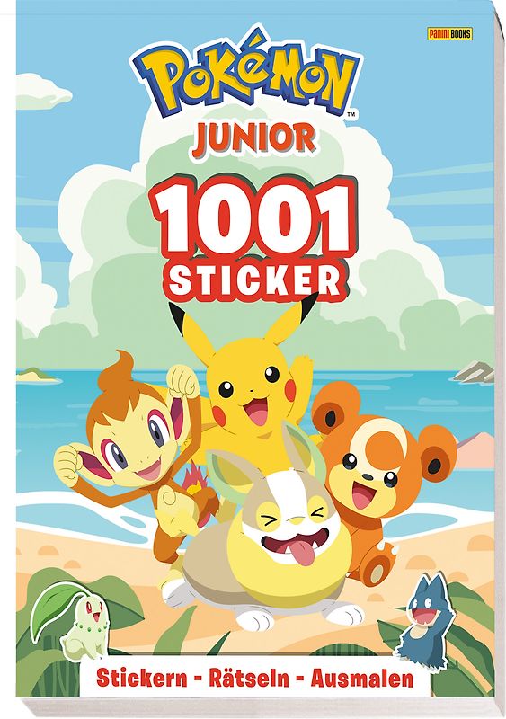 Pokémon Junior: 1001 Sticker - Stickern - Rätseln - Ausmalen