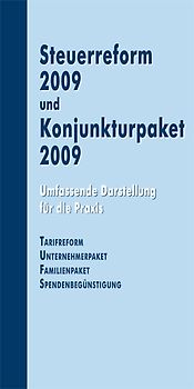 Steuerreform 2009 und Konjunkturpaket 2009