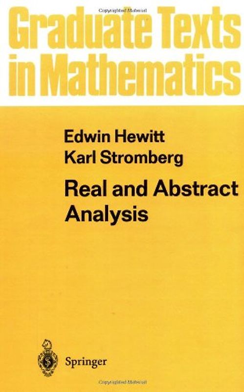 Real and Abstract Analysis