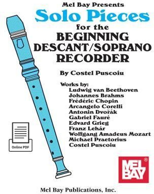 Solo Pieces for the Beginning Descant/Soprano Recorder