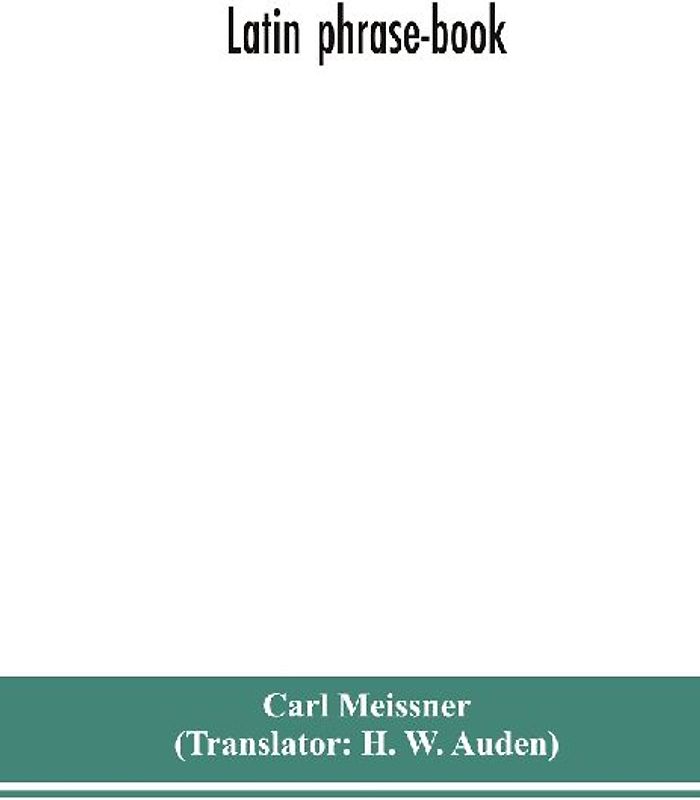 Latin Phrase-Book