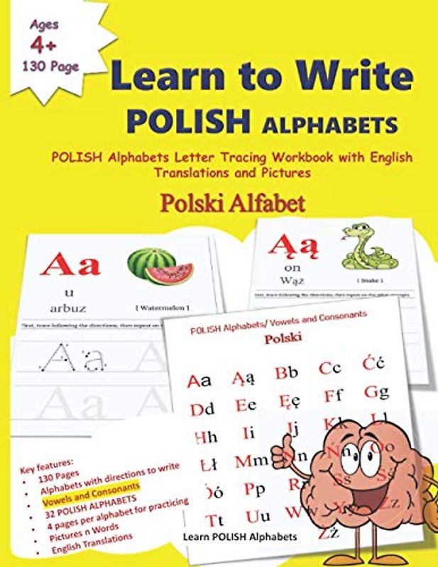Learn to Write POLISH ALPHABETS: POLISH Alphabet LETTER TRACING | Polski Alfabet | 3 2 POLISH Alphabets Letter Tracing Workbook with English ... and POLISH Language Learning Books, Band 4)